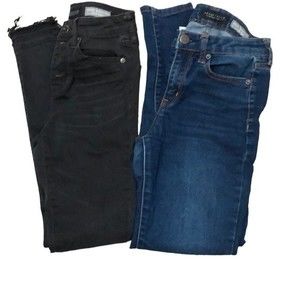 Aeropostale High Waisted Jeggings Blue Black